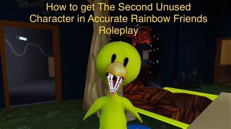 How To Get The Second Unused Character In Accurate Rainbow Friends Roleplay Youtube