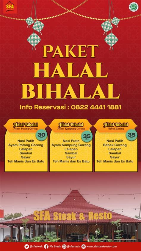 IGS Paket Halal Bihalal SFA 2 SFA Steak Resto