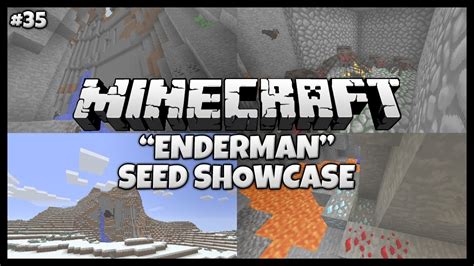 Minecraft 151 Enderman Seed Showcase Insane Quad Ravine Diamond Caves Youtube