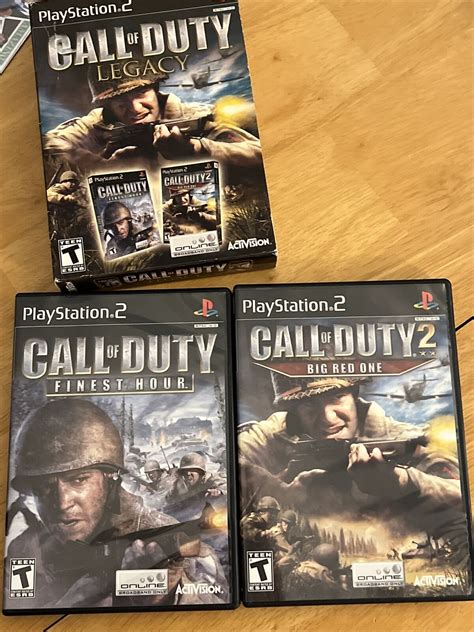 Call Of Duty Legacy Finest Hour 2 Big Red One Sony Playstation 2