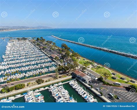 Aerial View of Dana Point Harbor and Her Marina Stock Photo - Image of ...