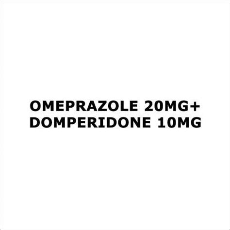 Omeprazole 20mgdomperidone 10mg Capsules At Best Price In Ahmedabad