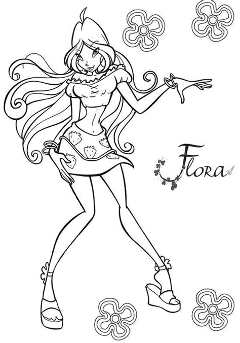 Winx Club All Colorear Colorea A Flora Magic Winx Porn Sex Picture