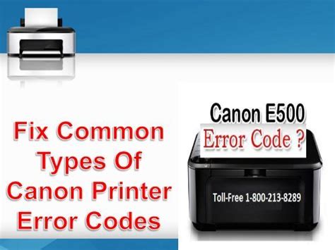 How To Fix Common Types Of Canon Printer Error Codes