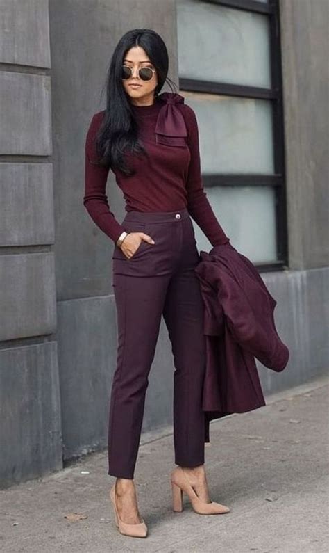 48 Stunning Burgundy Outfit Ideas Look Beautiful In The Fall Look