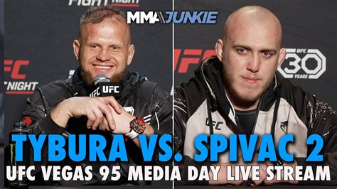 Ufc On Espn Tybura Vs Spivac Media Day Live Stream Youtube