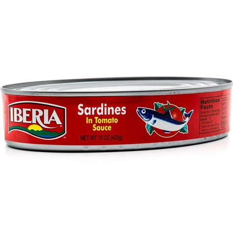 Iberia Canned Sardines In Tomato Sauce 15 Oz