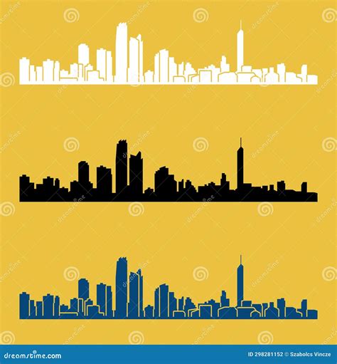 Gold Coast, Queensland, Australia Stock Vector - Illustration of