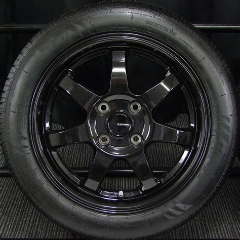 HOT STUFF ホットスタッフ G speed ジースピード G 03 145 5J 38 PCD100 4H ブラックメタリック NANKANG ナンカン NOBLE