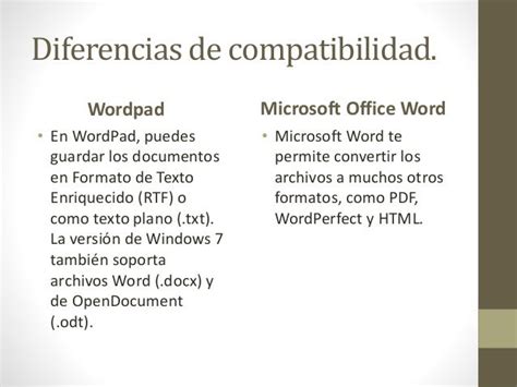 Wordpad Y Microsoft Office Word