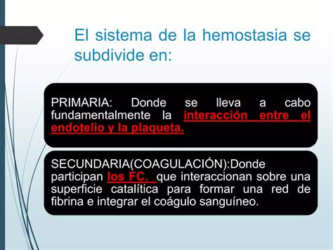 Esquema De Coagulaci N Ppt