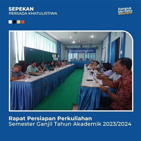 Rapat Persiapan Perkuliahan Semester Ganjil Tahun Akademik 2023 2024