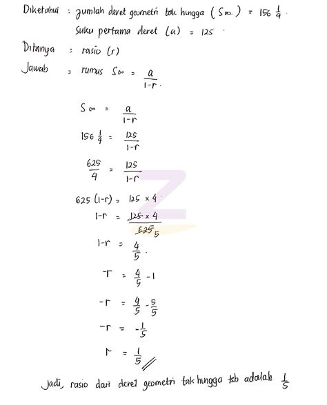 Detail Contoh Deret Geometri Tak Hingga Koleksi Nomer 36