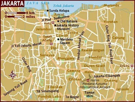 Map Of Jakarta - Free Printable Maps