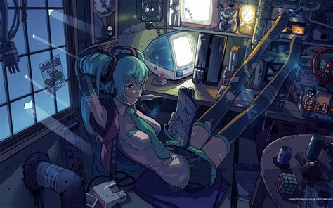 Fondos de pantalla Anime Chicas anime habitación Vocaloid Hatsune