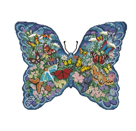 Blumen Schmetterling Butterfly Cross Stitch Cross Stitch Thread