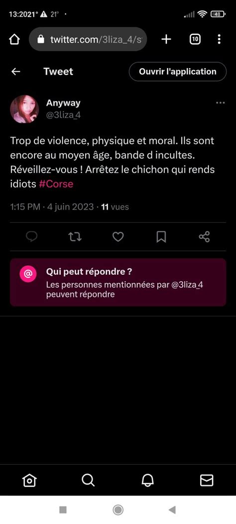 La Reconquête de la Corse on Twitter Suite aux affrontements