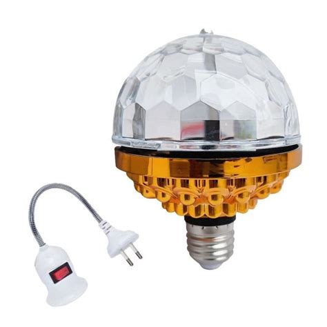 Ampoule Dj Rgb Boule Rotative Avec Effets Stroboscopiques Id Ale