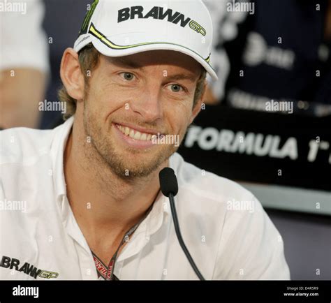 British Formula One Driver Jenson Button Of Brawn GP Smiles During A