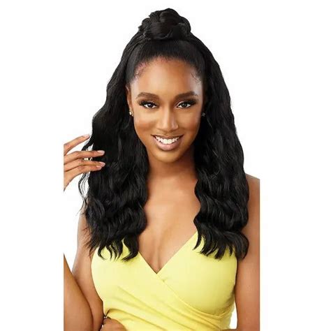 Perruque Noire Body Wave Mi Longue Converti Cap Wavy Mood Outré