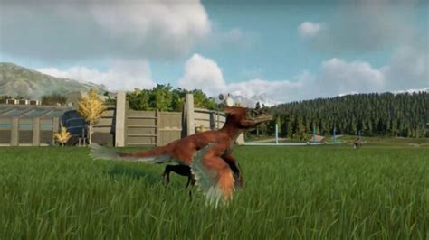 The Pyroraptor From Jurassic World Evolution 2