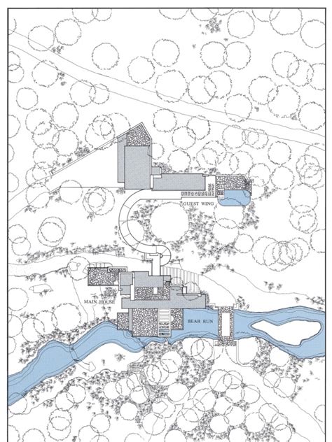 Fallingwater Site Plan and Floor Plans | PDF