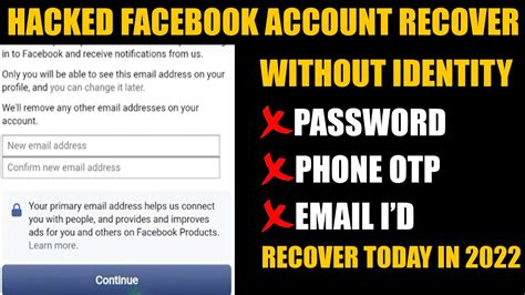 How To Recover Your Hacked Facebook Account Without Email Address And