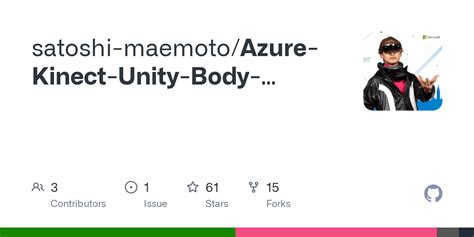 Github Satoshi Maemoto Azure Kinect Unity Body Tracker