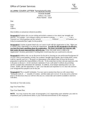 Preparing Your Cover Letters Doc Template Pdffiller