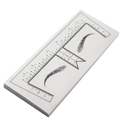 Pcs Disposable Eyebrow Ruler Stencils For Microblading Tattoo