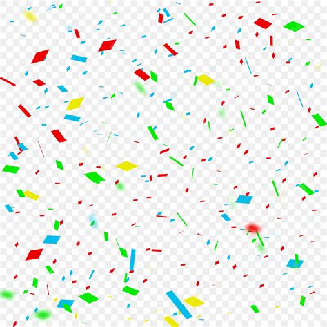 Realistic Confetti Vector Hd Images Confetti With Realistic Color