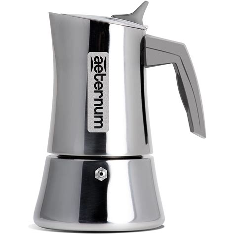 Aeternum Caffettiera Moka Divina 2 Tazze In Acciaio Inox