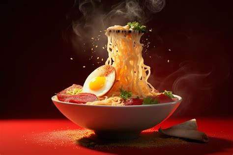 Premium Photo | Photo of spicy noodles ramen