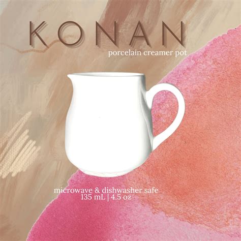 Jual Konan Porcelain Creamer Pot Teko Gula Susu Cair Teko Mini