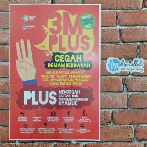 Jual Poster Cegah Demam Berdarah 3m Plus Shopee Indonesia