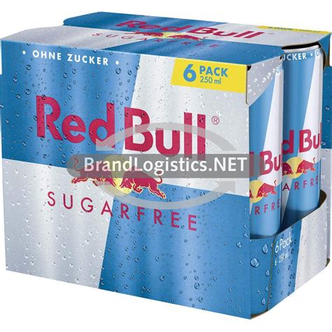 Red Bull Energy Drink Sugarfree 250 Ml 6 PK DPG