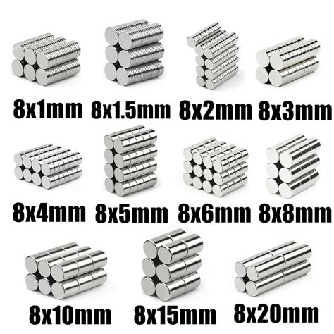 8x1 8x2 8x3 8x4 8x4 8x5 8x6 8x8 8x10 8 8x15 8mm Super Mocne Magnesy Ndfeb