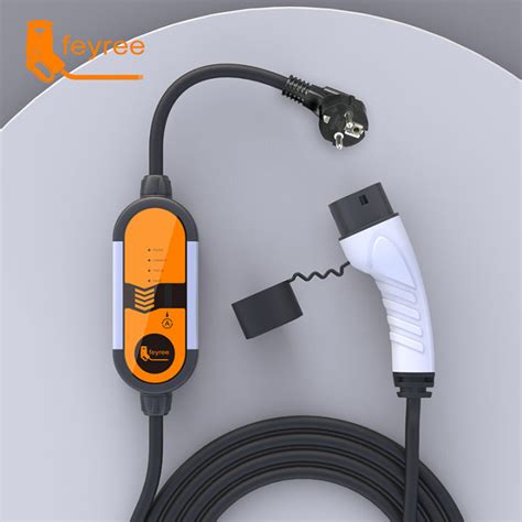 Feyree Portable EV Charger Type 2 Electric Car Charging Cable 3 5KW 7KW