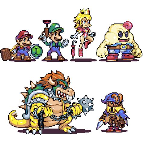 Super mario RPG characters by Omegachaino on DeviantArt