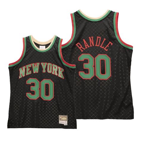 Men Julius Randle New York Knicks Black Neapolitan Jersey Hardwood ...