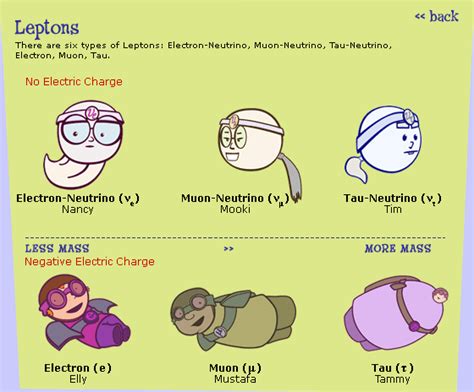 glossary leptons quarked