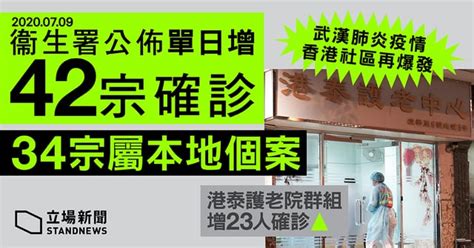 【武漢肺炎】本港增 42 確診 34 宗本地感染 餐飲業措施收緊至 8 人一桌 周六生效 立場新聞•聞庫