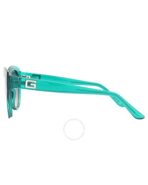 Guess Green Gradient Cat Eye Sunglasses Gu7909 96p 53 In Blue Lyst Uk