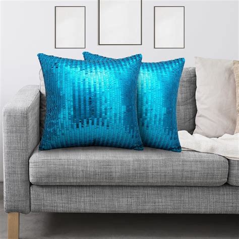 Amazon Elvaesther Sequin Decorative Pillow Cover Glitter Bling