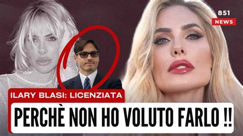 ILARY BLASI licenziata perché non ho voluto fare se con lui