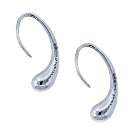 Tiffany & Co. Elsa Peretti Sterling Silver Teardrop Earrings