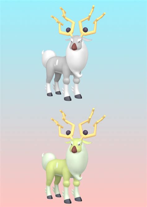 Wyrdeer shiny comparison : r/TheSilphRoad