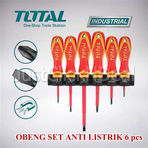 Jual Total Obeng Listrik Set Anti Setrum Pcs Insulated Jakmall