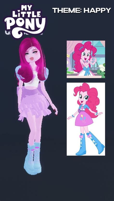 Pinkie Pie In Dress To Impress In 2024 Happy Dresses Dress To