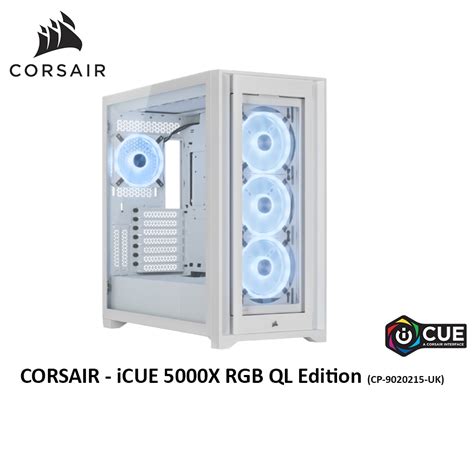 Corsair X Rgb Ql Edition Mid Tower Atx Case True White Cc